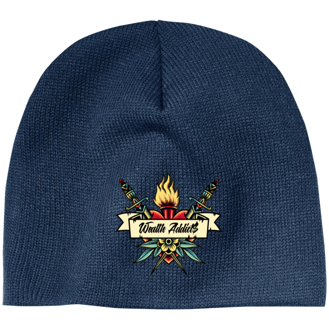 "Warriors Heart" Embroidered Beanie